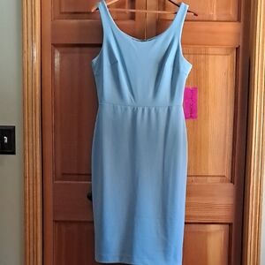 Betsey Johnson Light Blue Midi Sheath Dress